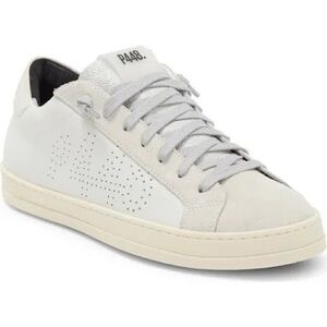 P448 White and Gray Sneakers Minimalist Design